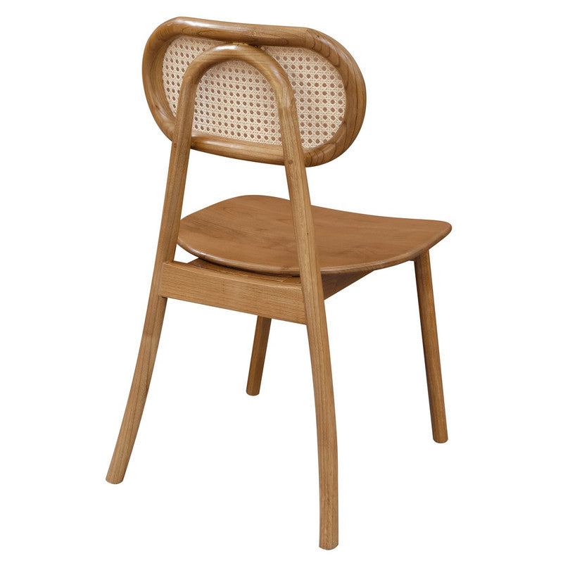Kelly Rattan Dining Chair Almond