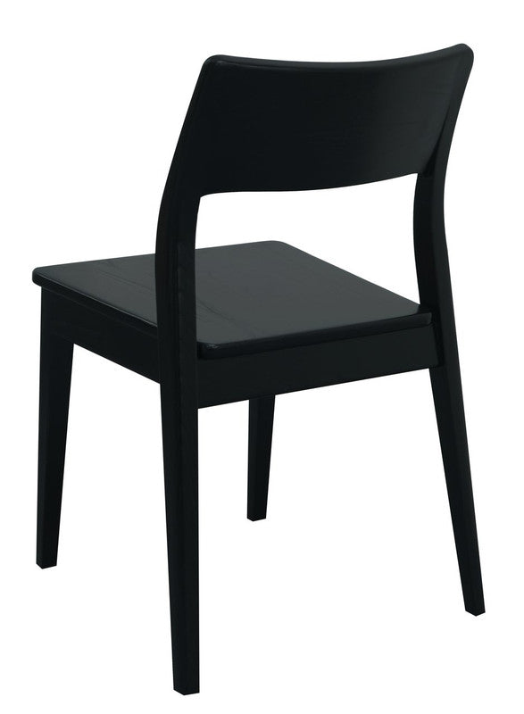 Providence Solid Oak Dining Chair - Set of 2 Black