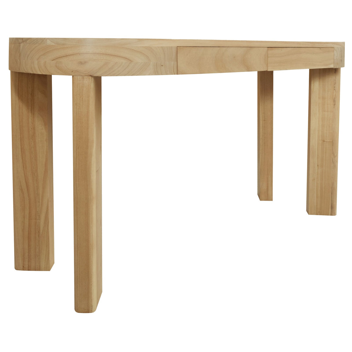 Brentwood 2 Drawer Oval Desk Natural