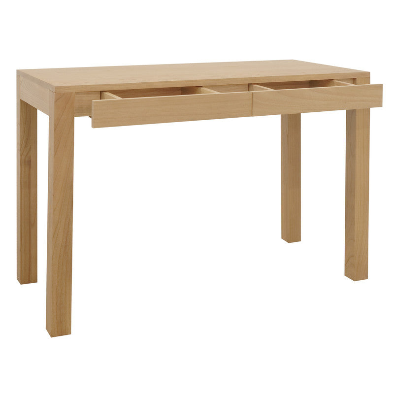 Amsterdam 2 Drawer Solid Mindi Wood Sofa Table Natural