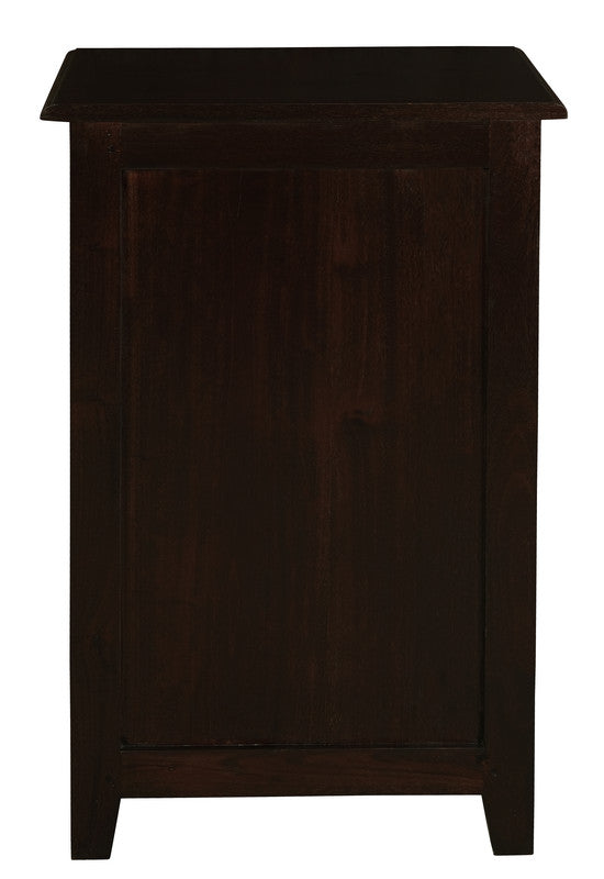Tasmania 1 Drawer Solid Mahogany Timber Lamp Table Chocolate