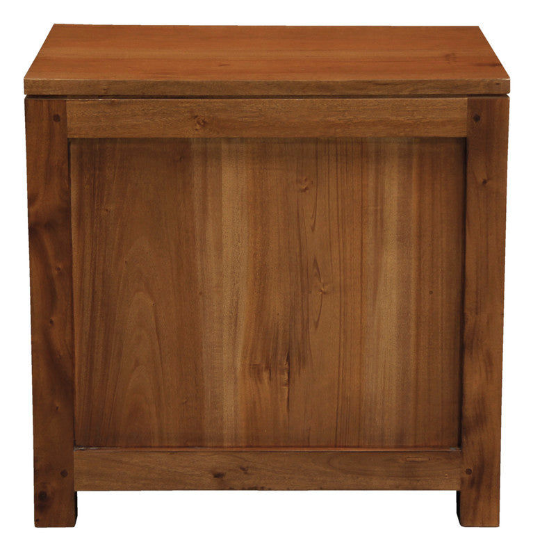 Paris 1 Drawer Solid Mahogany Timber Lamp Table Light Pecan