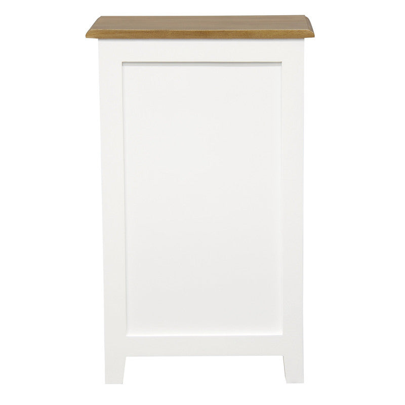 Tasmania 3 Drawer Lamp Table White Caramel