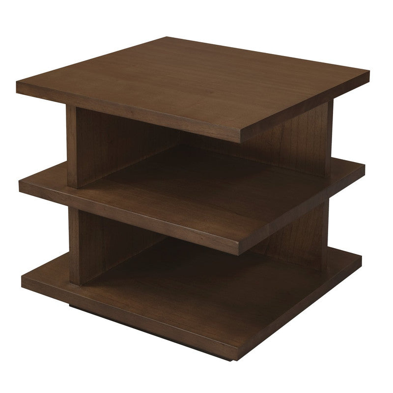 Hudson Oversized Square Side Table Walnut