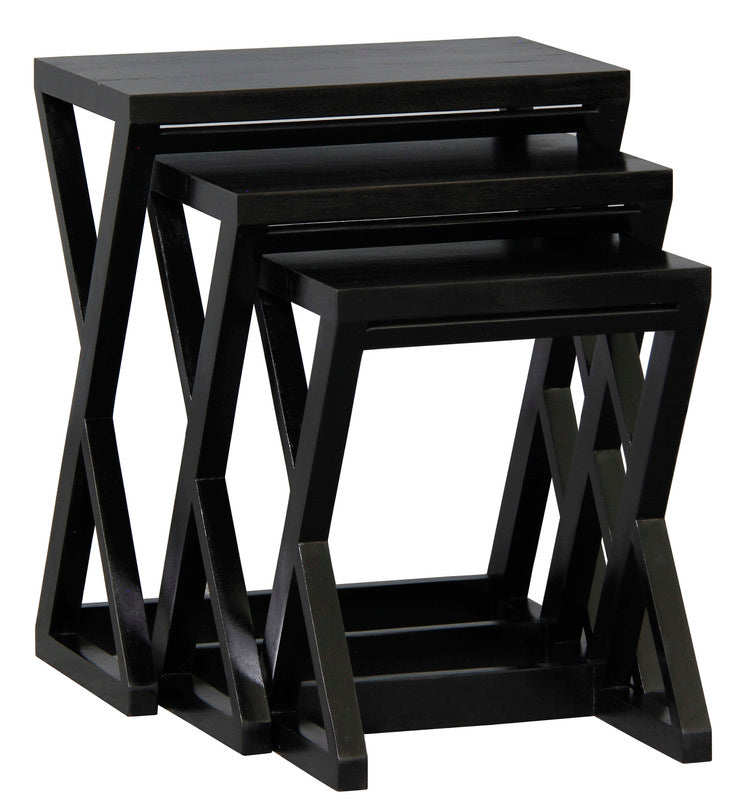 Manhattan Nest of Tables - Set of 3 Black