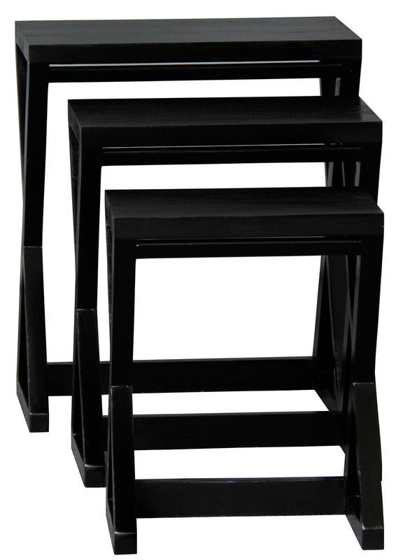 Manhattan Nest of Tables - Set of 3 Black