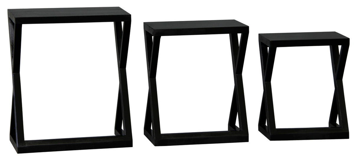 Manhattan Nest of Tables - Set of 3 Black