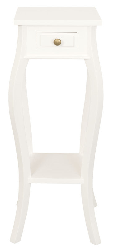Cabriole Leg Plant Stand White