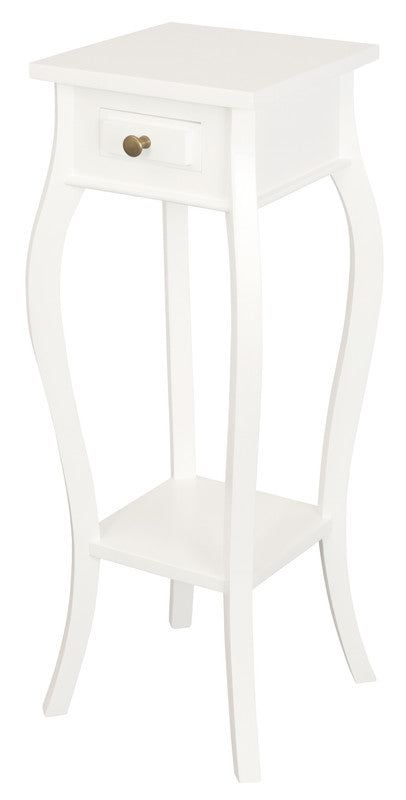 Cabriole Leg Plant Stand White