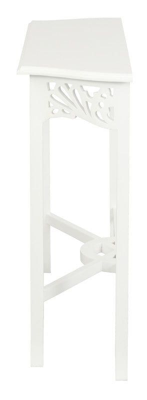 Jepara Carved Sofa Table White