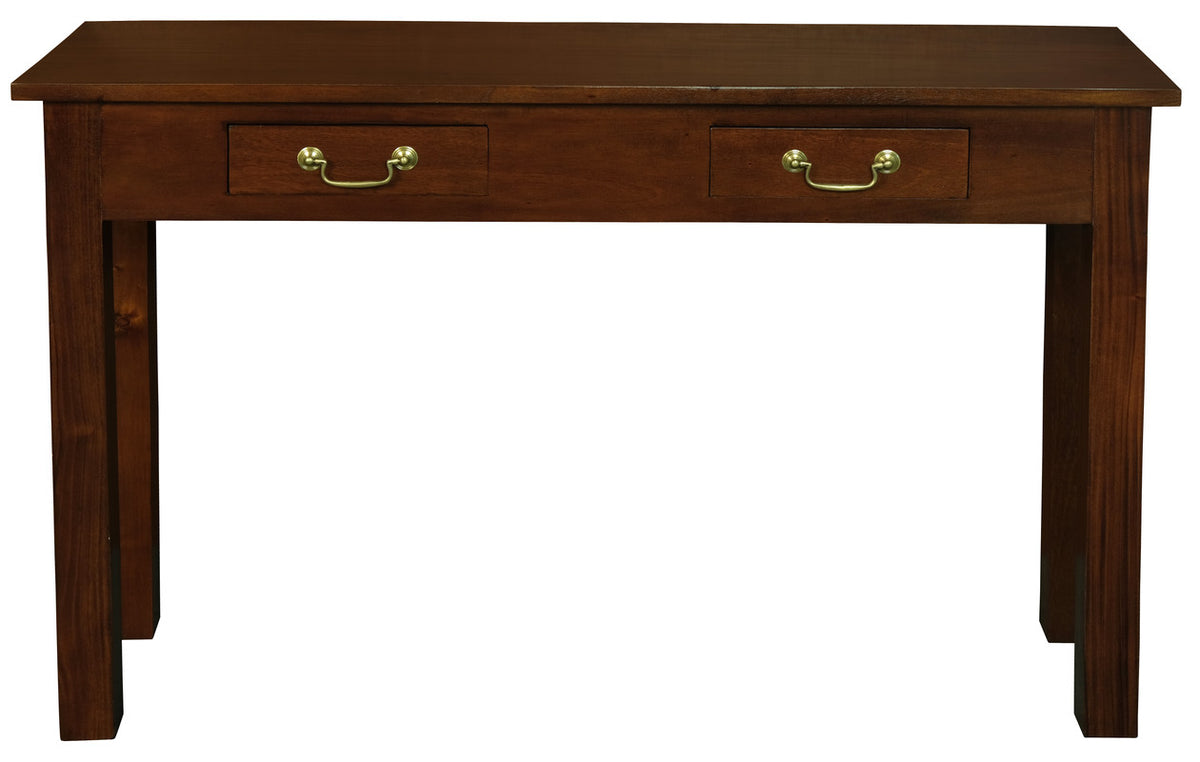 2 Drawer Straight Leg Sofa/Hall Table Mahogany