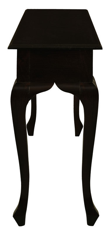 Queen Ann 2 Drawer Sofa Table Chocolate