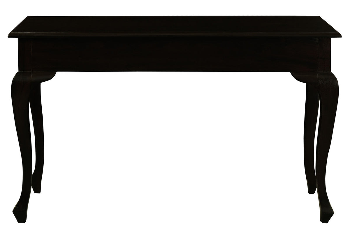 Queen Ann 2 Drawer Sofa Table Chocolate