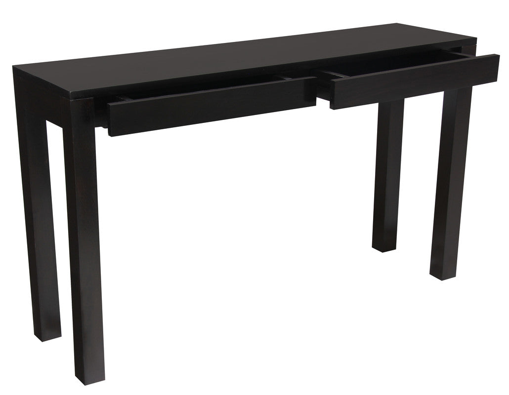 Amsterdam 2 Drawer Sofa Table Chocolate