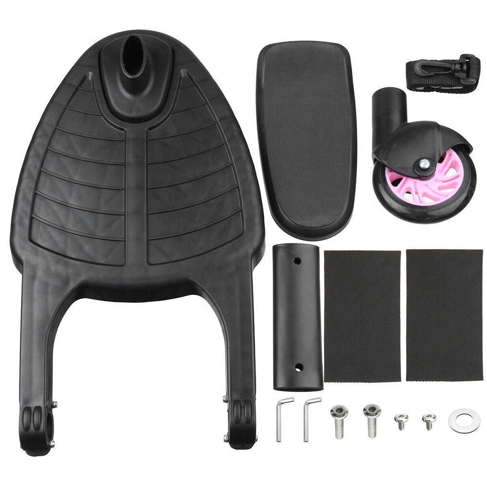 Adjustable Stroller Step Board with 360° Wheels for Kids