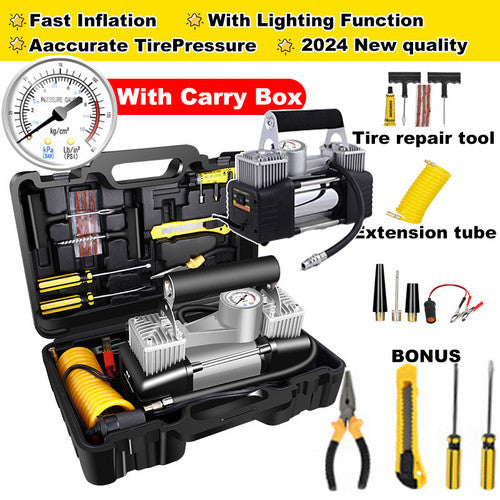 Heavy Duty 4WD Car Air Compressor 12V 150PSI Portable Pump