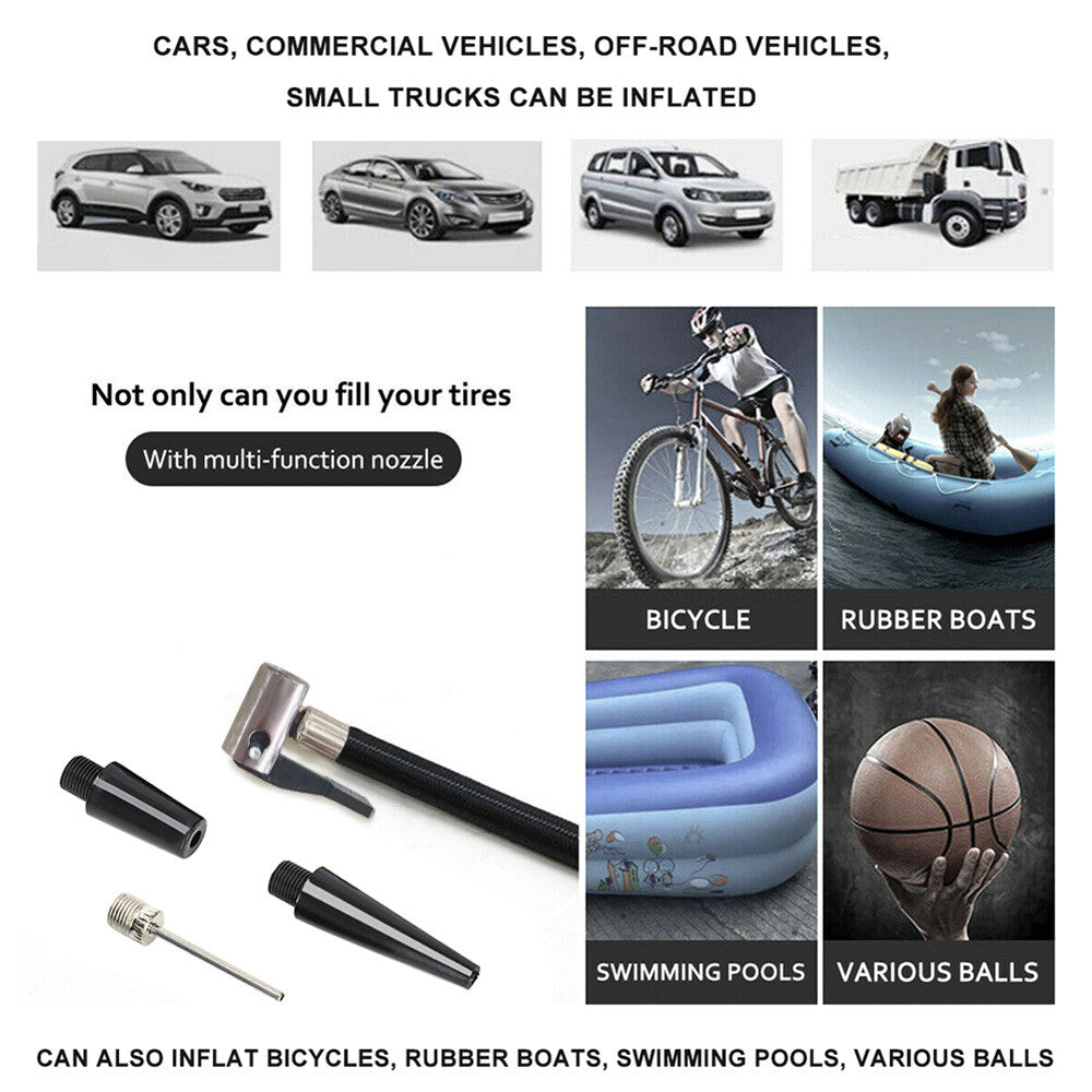 Car Air Compressor 12V 4WD Portable Tyre Inflator Deflator Truck Pump 150PSI