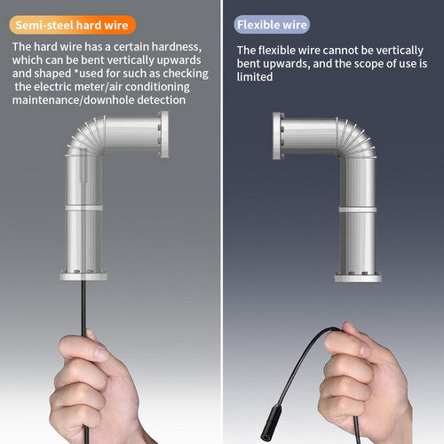 5M 8mm Lens Industrial Endoscope 1080P Digital Borescope Inspection Camera LED Lamp