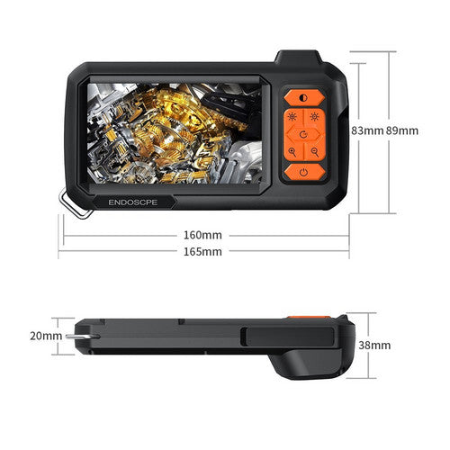 5M 8mm Lens Industrial Endoscope 1080P Digital Borescope Inspection Camera LED Lamp