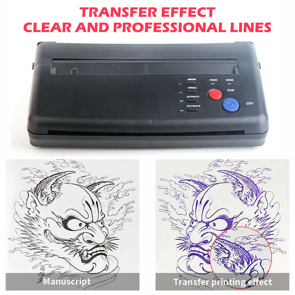 ABS Tattoo Transfer Copier Machine, Fast Printing, 10 Papers