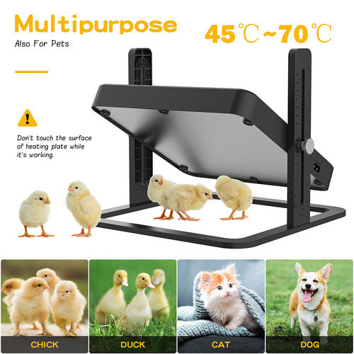 Chick Brooder Heating Plate Warmer Chicken Coop Brooding Heater Poultry Durable
