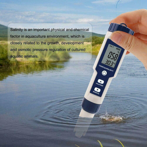 Waterproof 7 in 1 & 5 in 1 PH/Salinity/TDS/Temp Meter Set