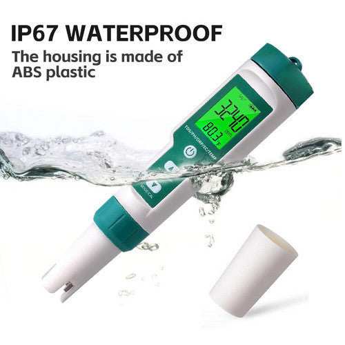 IP67 Waterproof 7-in-1 PH/EC/TDS Water Quality Tester Pen