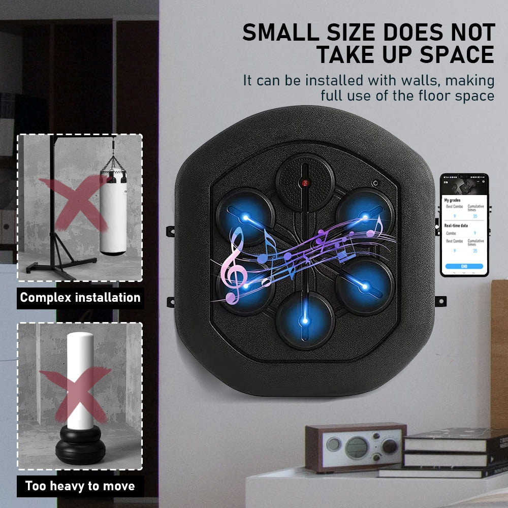 Multi-Functional Boxing Wall Target with Gloves + APP