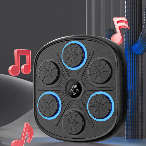 LED Music Boxing Machine with Bluetooth, Gloves, Wall-Mount