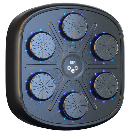 LED Music Boxing Machine with Bluetooth, Gloves, Wall-Mount