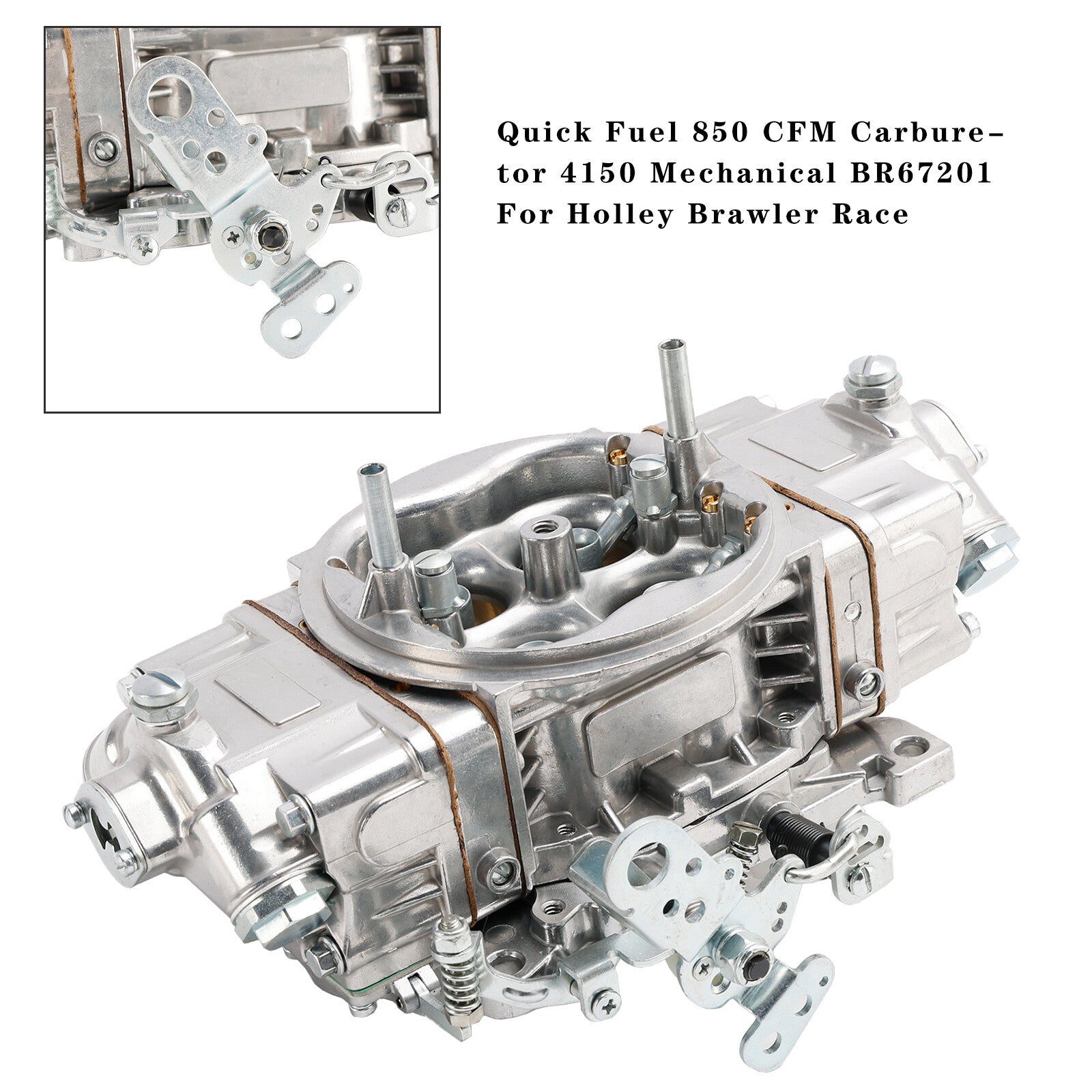 Quick Fuel 850 CFM Carburetor 4150 Mechanical BR67201 For Holley Brawler Race