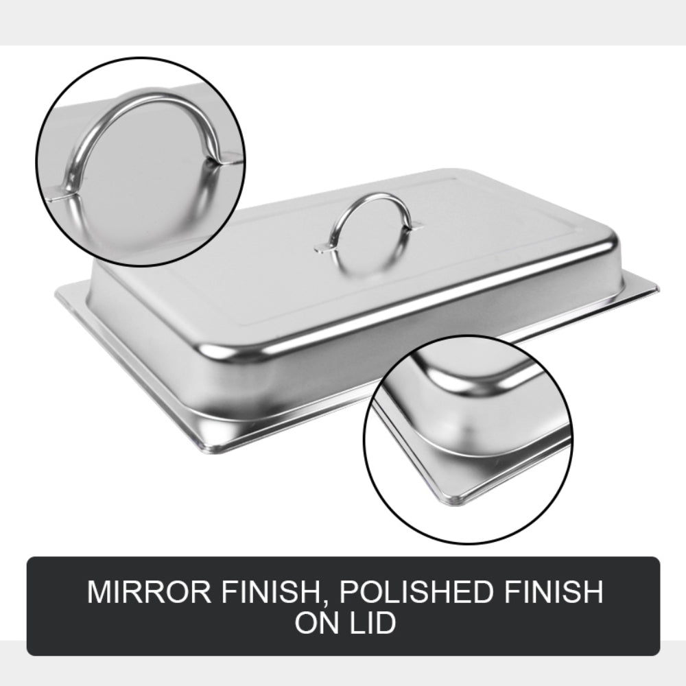 9L Chafing Dish Set Buffet Pan Bain Marie Bow Stainless Steel Food Warmer 1*9L