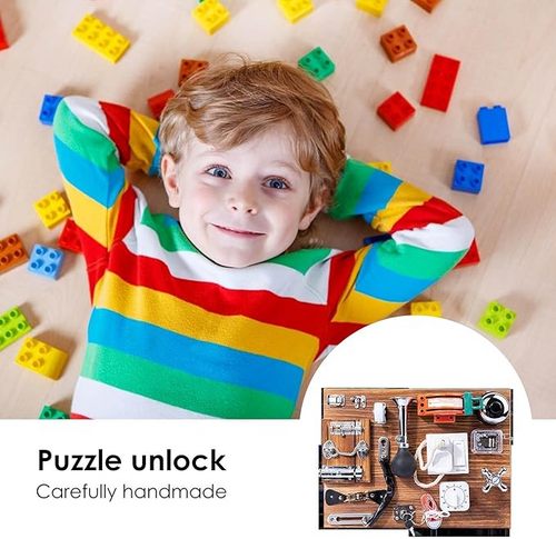 Sensory Toys Activity Board Educational Learning Toys Brain Games Preschool AU