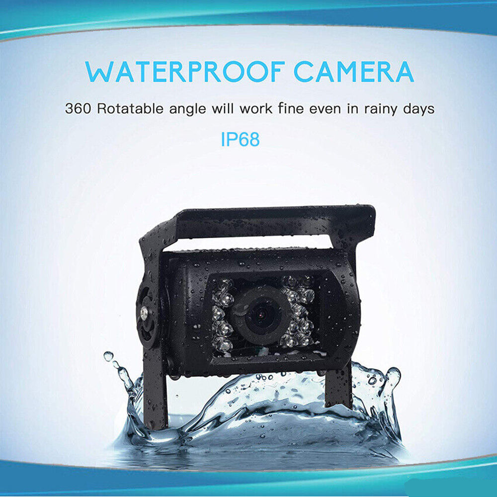 7" Waterproof HD Monitor Reversing Kit with IR Camera