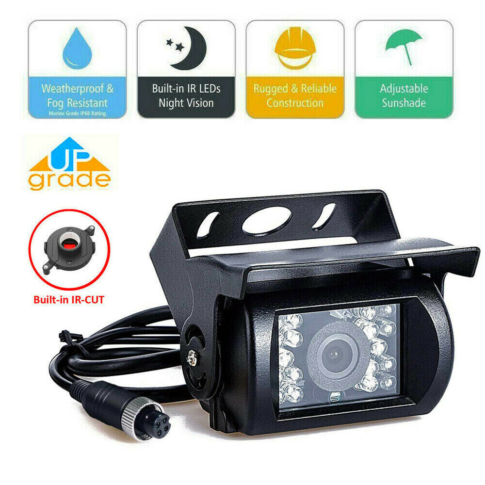 7" Waterproof HD Monitor Reversing Kit with IR Camera