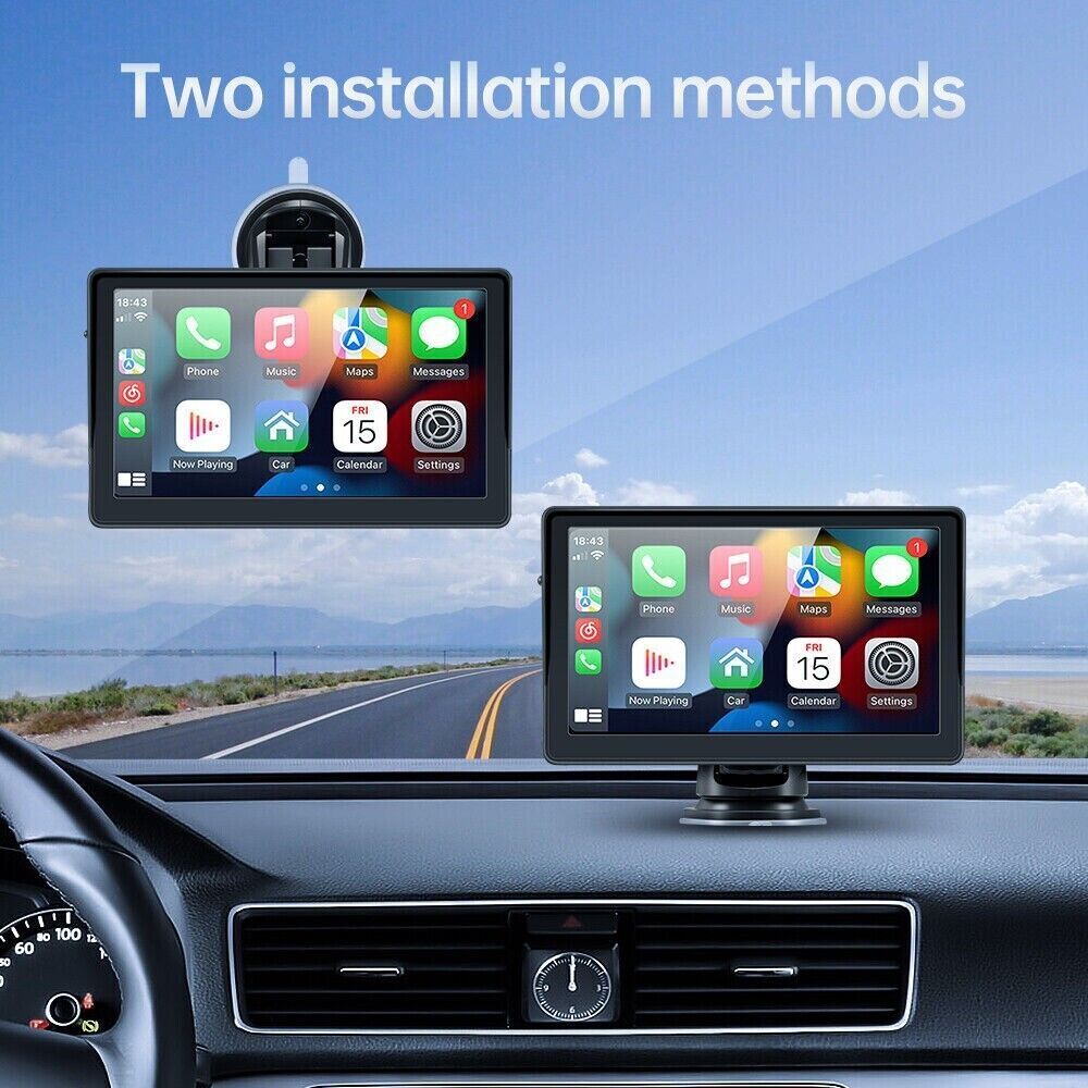 7" Wireless Car Radio Apple Carplay Android Auto Bluetooth 5.1 + Cam