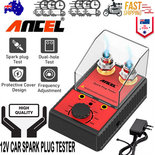 Ancel 12V Car Spark Plug Tester Auto Ignition System Tester Diagnostic Test Tool