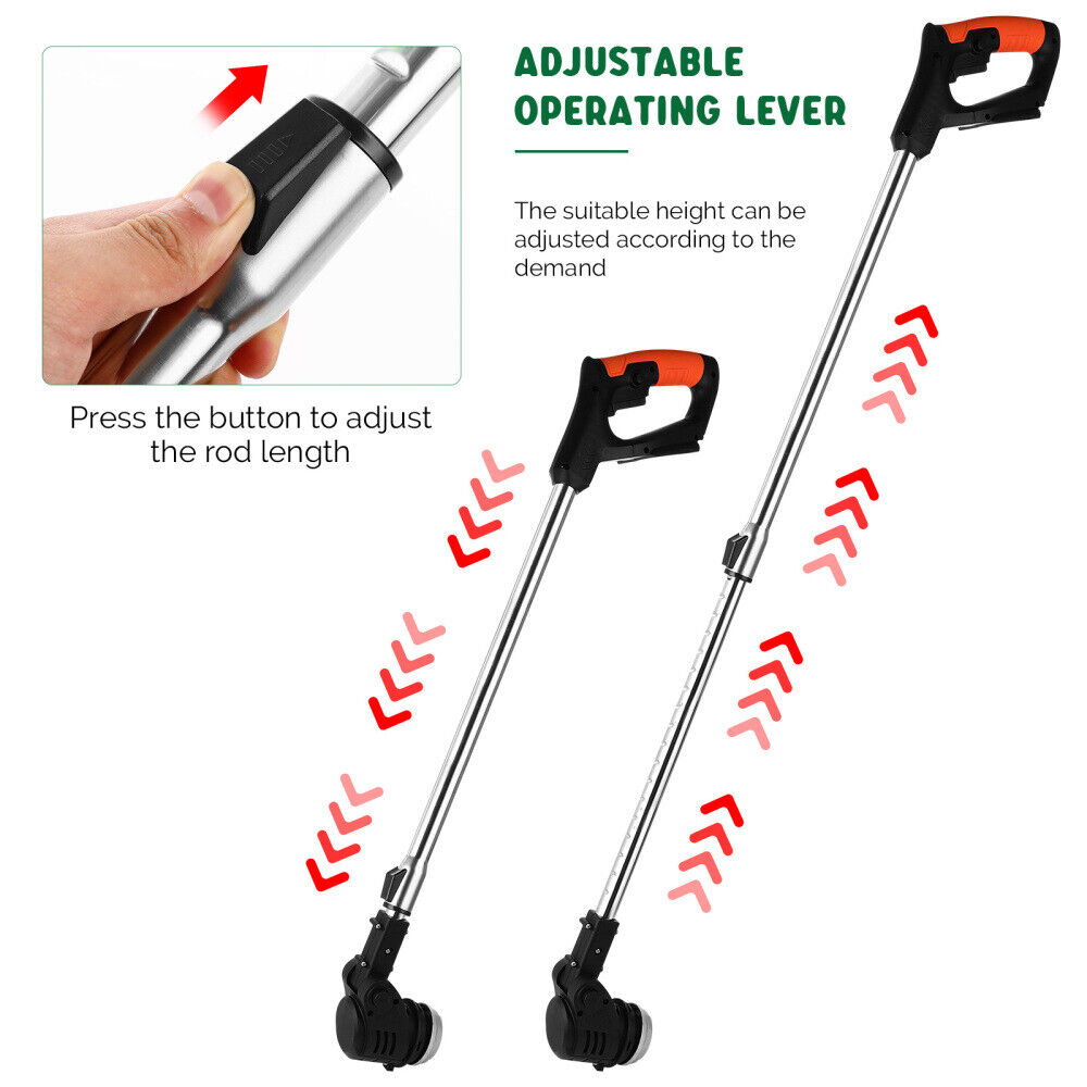 1900W Cordless 3-in-1 Grass Trimmer & Brush Cutter, 21V Battery