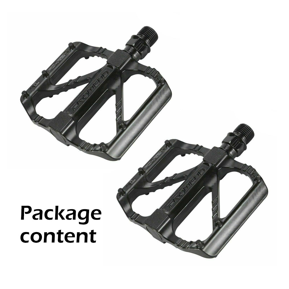 Anti-Slip Aluminum Bicycle Pedals, DU Bearing, Set of 2