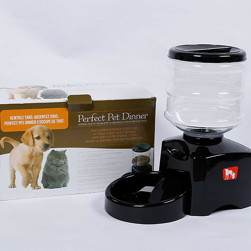 5.5L Automatic Pet Feeder with LCD, Voice Recorder - Smart Meal Dispenser