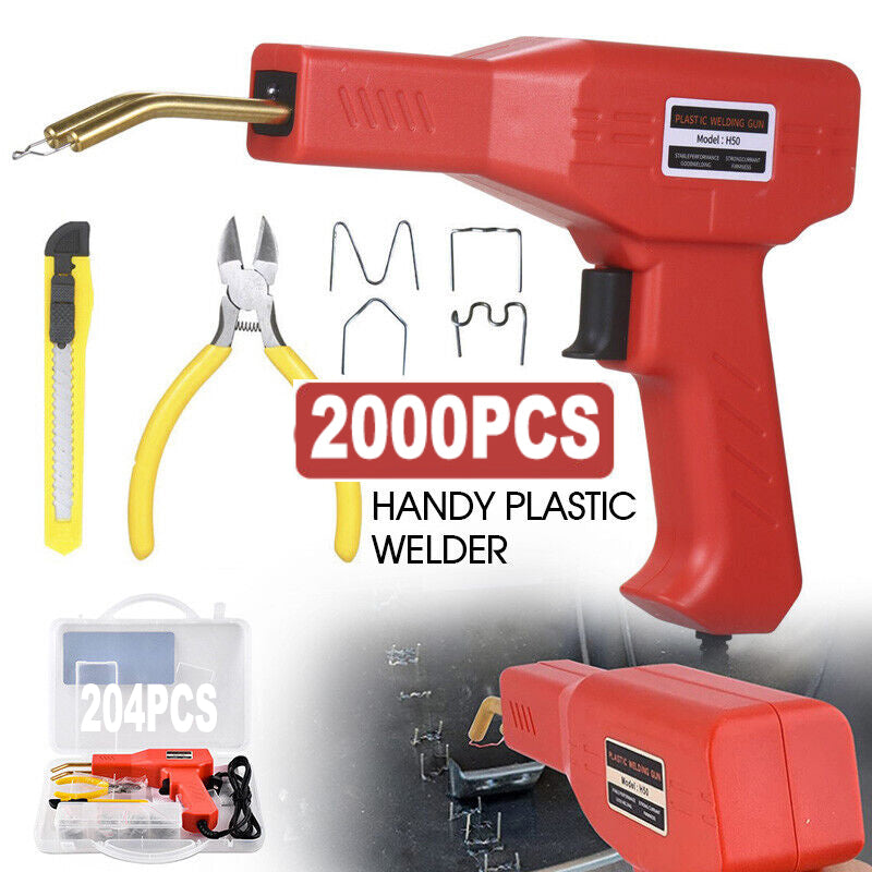 Handheld Plastic Welder Kit, 2200pcs Staples, Bumper Repair