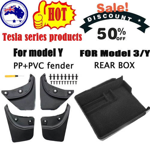 Environmental TPE Fender Set & Console Organizer for Tesla Model Y