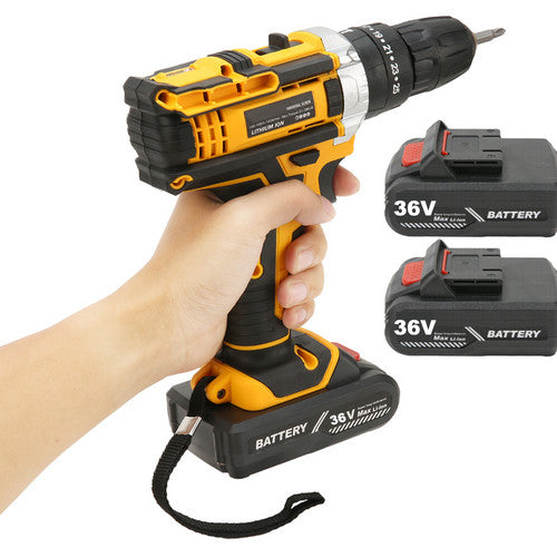 48V Heavy Duty Cordless Drill Kit, 28Nm Torque, 2 Batteries