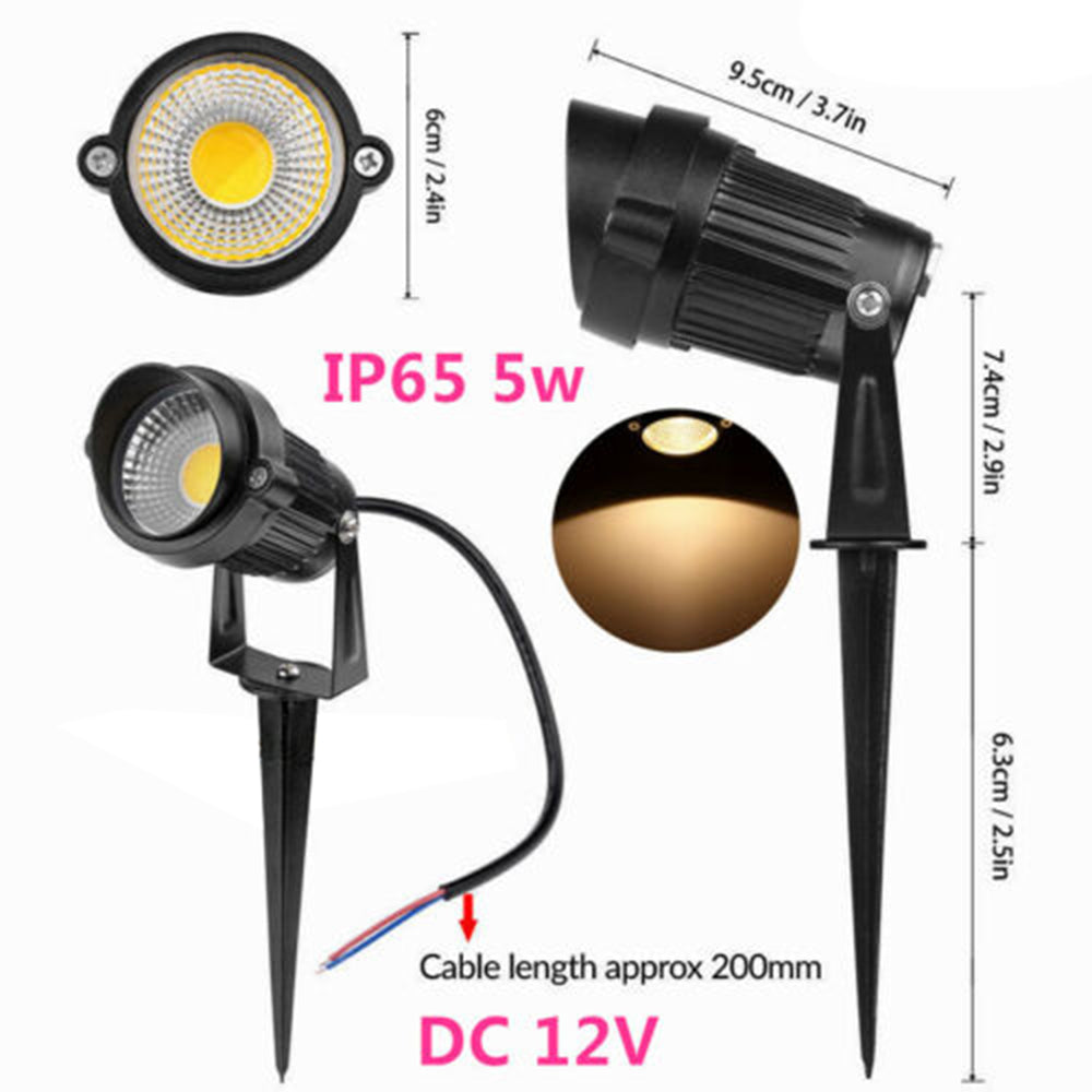 10X 5W Waterproof LED Spotlights Warm White Garden Landscape