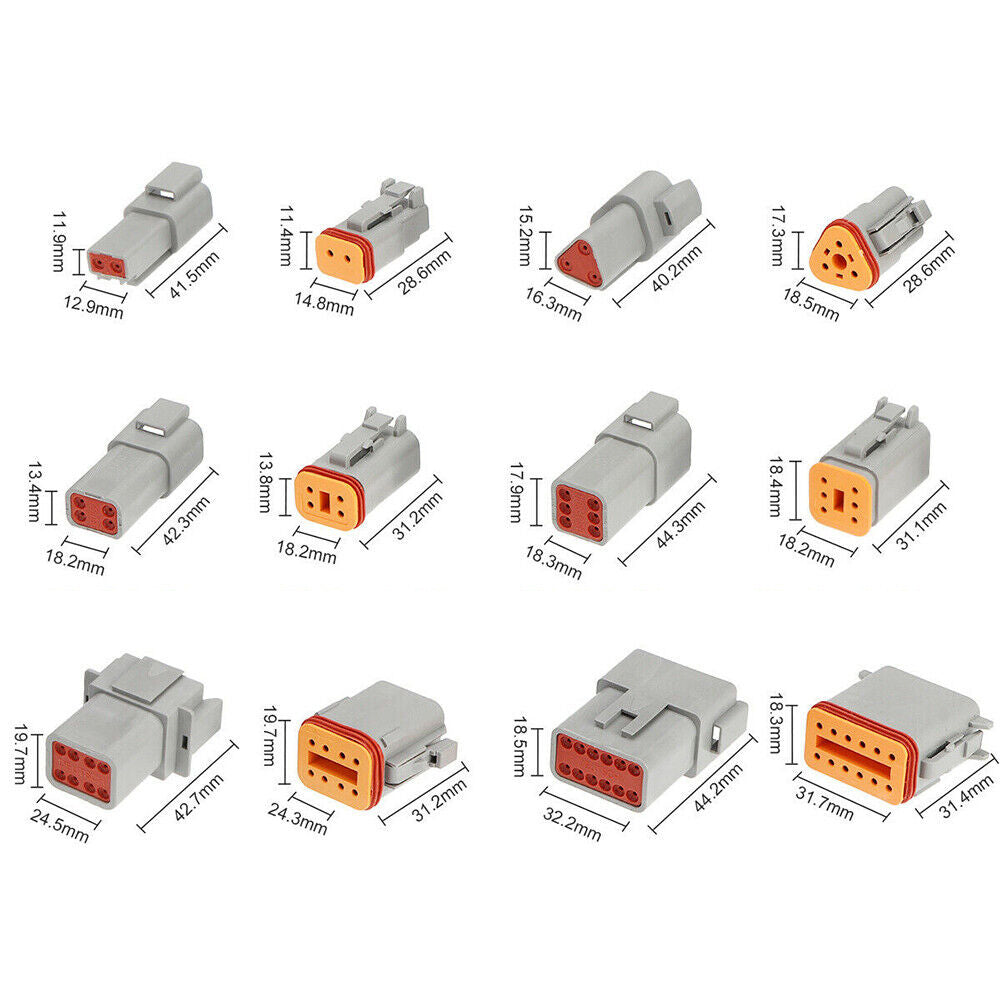 Waterproof Deutsch DT Connectors Kit, 550PCS with Crimp Tool