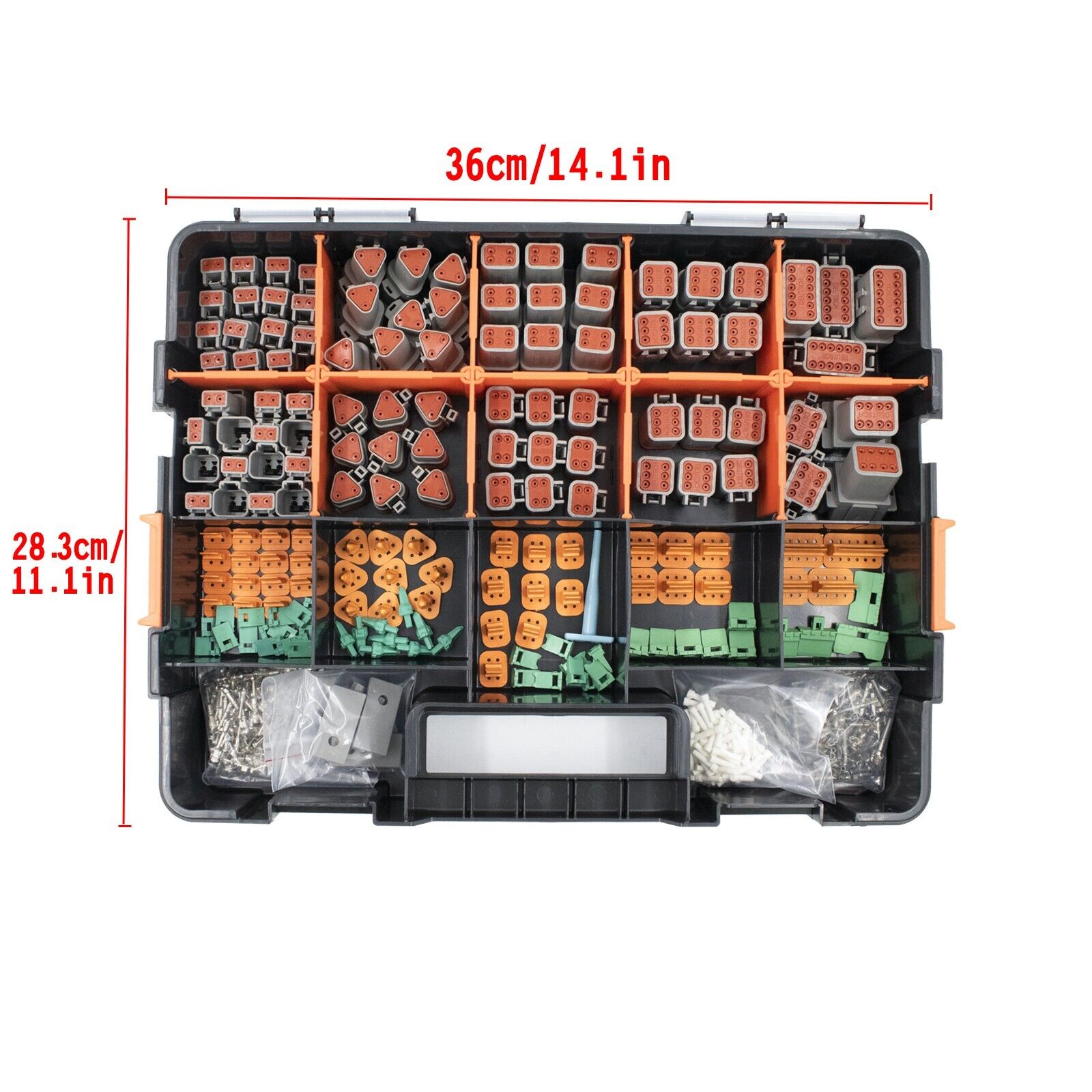 1100 PCS Waterproof Deutsch DT Connector Kit 14-16AWG