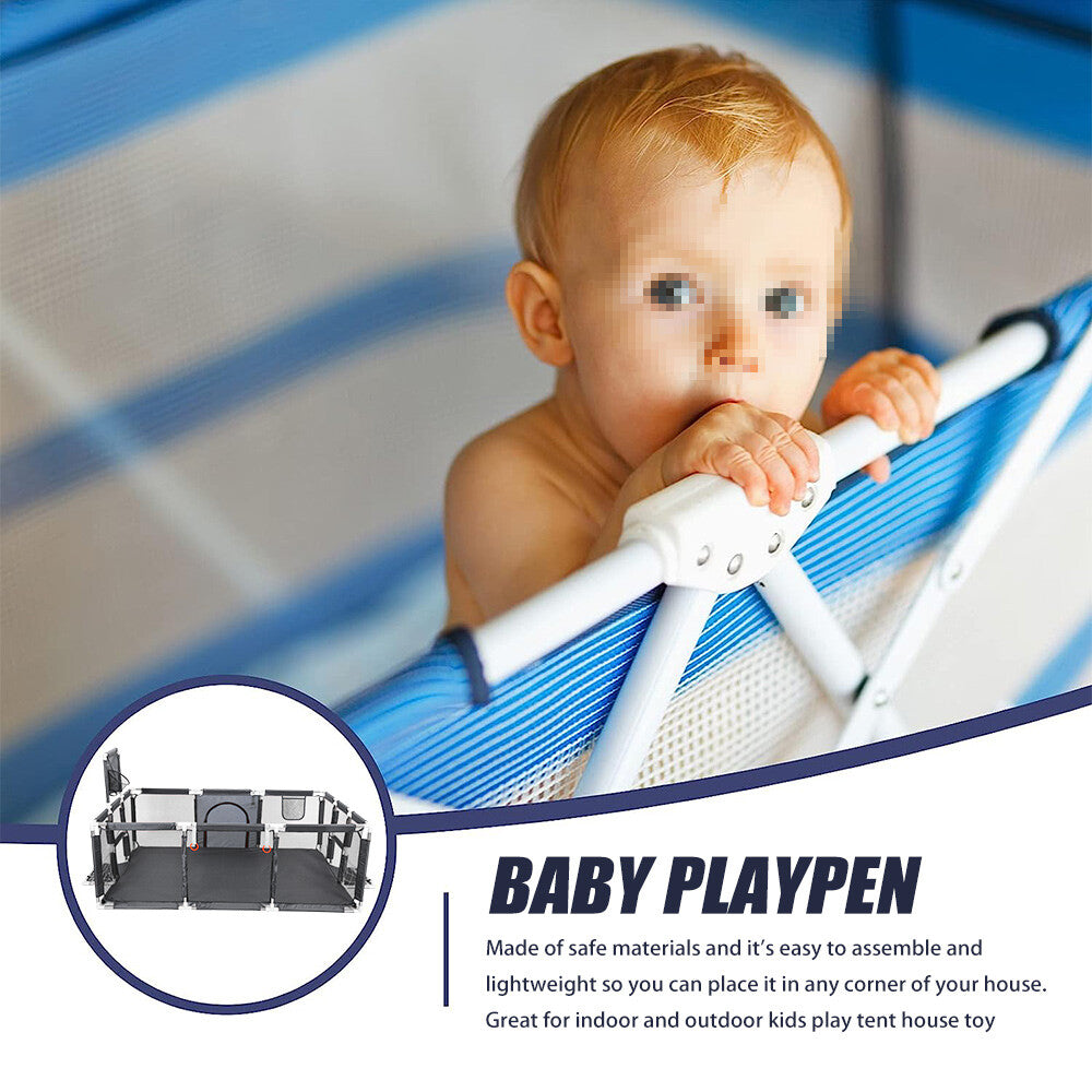 Large Baby Playpen SafetyToys Gate Kids Toddler Fence Play Activity Center Game
