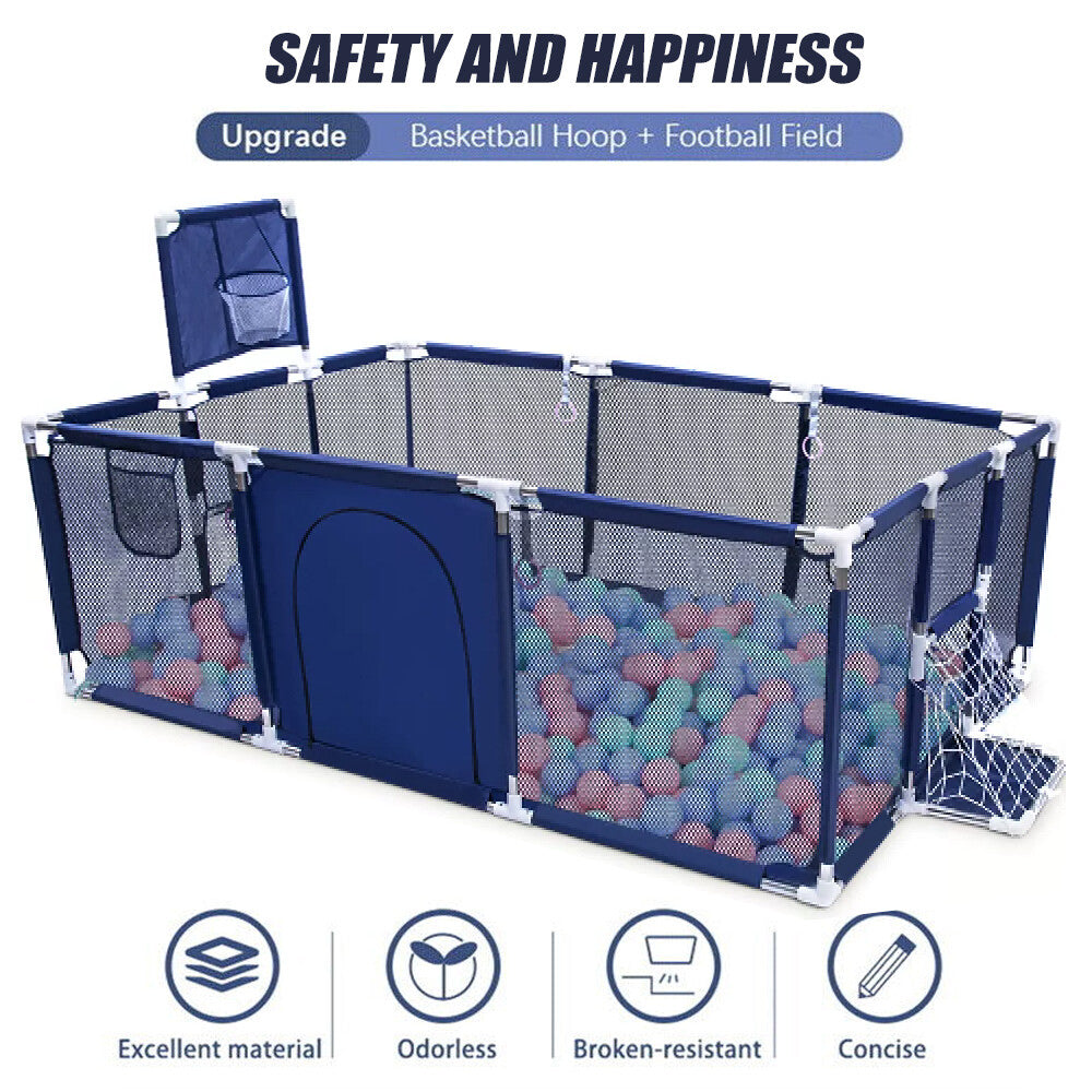 Large Baby Playpen SafetyToys Gate Kids Toddler Fence Play Activity Center Game