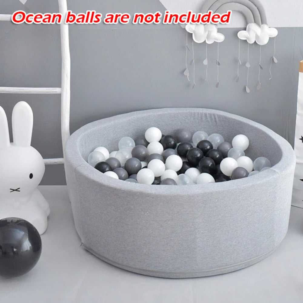 Soft Memory Foam Portable Ball Pit for Baby/Kids, 90x30cm