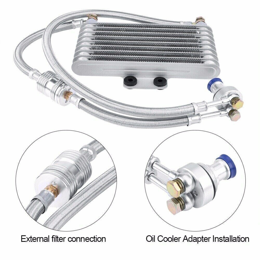 New 125ml Motorcycle Oil Cooler Cooling Radiator Kit For Honda CB CG 100CC-250CC